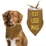Custom Khaki Light Yellow Pet Scarf