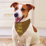 Custom Khaki Light Yellow Pet Scarf