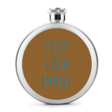 Custom Khaki Blue Green Hip Flask