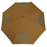Custom Khaki Blue Green Automatic Umbrella