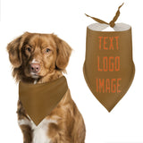 Custom Khaki Orange Pet Scarf