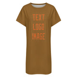 Custom Khaki Orange Nachthemd