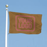 Custom Khaki Copper Rose Flag