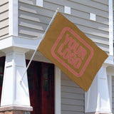 Custom Khaki Copper Rose Flag
