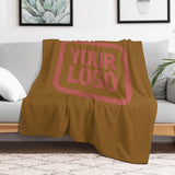 Custom Khaki Copper Rose Blanket