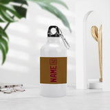 Custom Khaki Crimson Red Sports Bottle