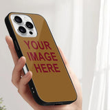 Custom Khaki Crimson Red Phone Case