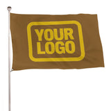 Custom Khaki Gold Flag
