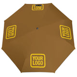 Custom Khaki Gold Automatic Umbrella