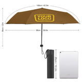 Custom Khaki Gold Automatic Umbrella