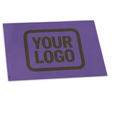 Custom Light Purple Brown Flag