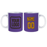Custom Light Purple Yellow Mug