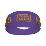 Custom Light Purple Yellow Sports headband