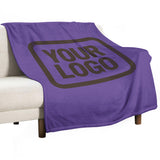 Custom Light Purple Brown Blanket
