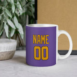 Custom Light Purple Yellow Mug