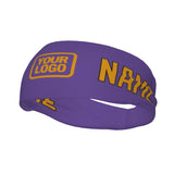Custom Light Purple Yellow Sports headband