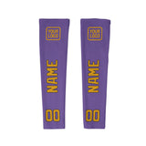 Custom Light Purple Yellow Arm Sleeve