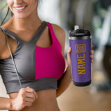 Custom Light Purple Yellow Stainless Steel Water Cup