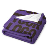 Custom Light Purple Brown Blanket