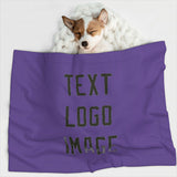 Custom Light Purple Olive Pet Blanket