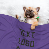 Custom Light Purple Olive Pet Blanket