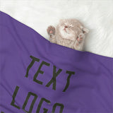 Custom Light Purple Olive Pet Blanket