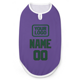 Custom Light Purple Green Pet Vest