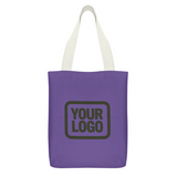 Custom Light Purple Green Canvas Tote Bag