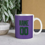 Custom Light Purple Green Mug