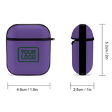 Custom Light Purple Green AirPods Case
