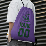 Custom Light Purple Green Drawstring Bag