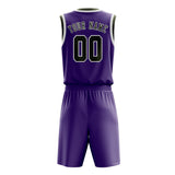 Custom Light Purple Olive Basketball Set