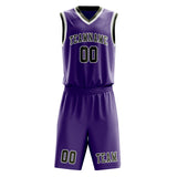 Custom Light Purple Olive Basketball Set