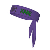 Custom Light Purple Emerald Green Headband