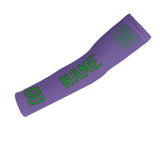 Custom Light Purple Emerald Green Arm Sleeve