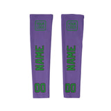 Custom Light Purple Emerald Green Arm Sleeve