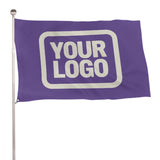 Custom Light Purple Cream Flag