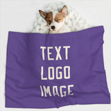 Custom Light Purple Cream Pet Blanket