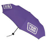 Custom Light Purple Cream Automatic Umbrella