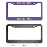 Custom Light Purple Cream License Plate Frame