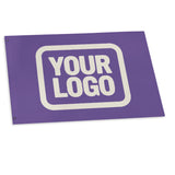 Custom Light Purple Cream Flag