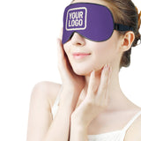 Custom Light Purple Cream Sleep Mask