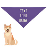Custom Light Purple Cream Pet Scarf