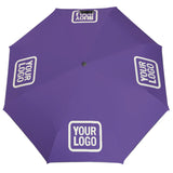 Custom Light Purple Cream Automatic Umbrella