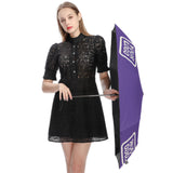 Custom Light Purple Cream Automatic Umbrella