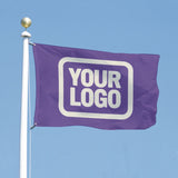 Custom Light Purple Cream Flag