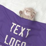 Custom Light Purple Cream Pet Blanket
