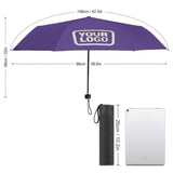 Custom Light Purple Cream Automatic Umbrella