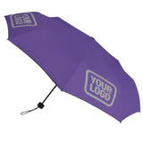 Custom Light Purple Gray Automatic Umbrella