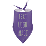 Custom Light Purple Gray Pet Scarf